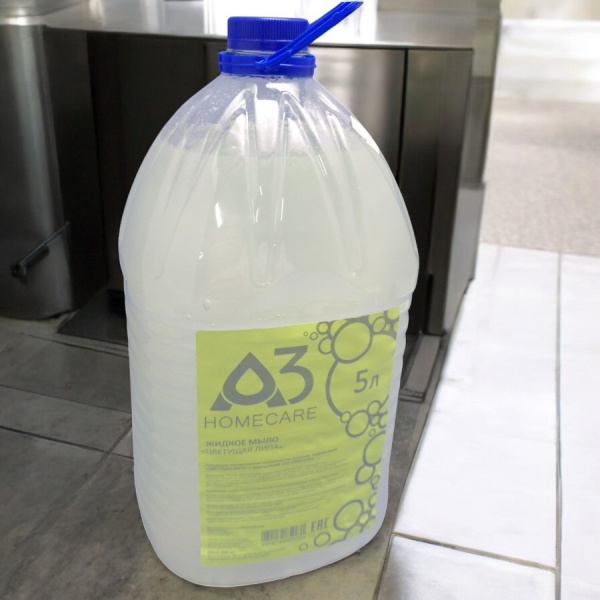 Жидкое мыло для рук и тела жемчужное  "Цветущая Липа", 5 литров